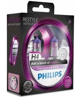 Philips H4 Glühlampen ColorVision Pink