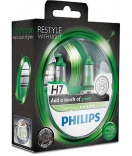 Philips H4 Glühlampe ColorVision Grün