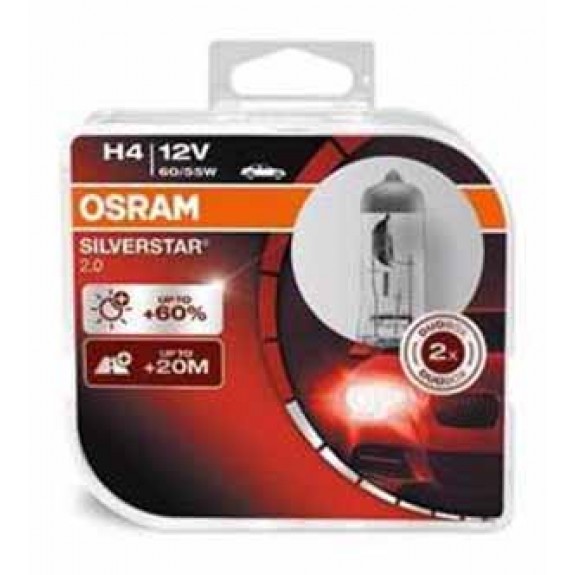 OSRAM SILVERSTAR 2.0 H4 DUO BOX