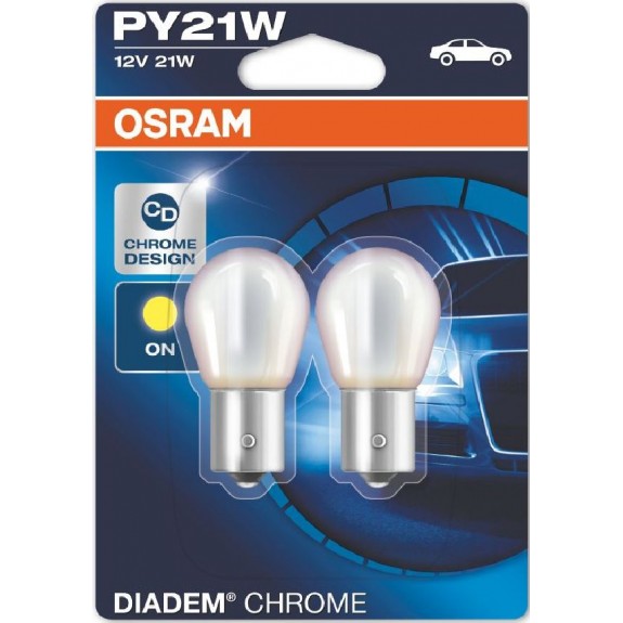 OSRAM DIADEM CHROME PY21W Twinblister