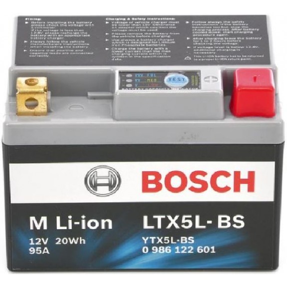 Moto Li-Ion Bosch 12V/1.6Ah/95A Moto Li-Ion Bosch 12V/1.6Ah/95A