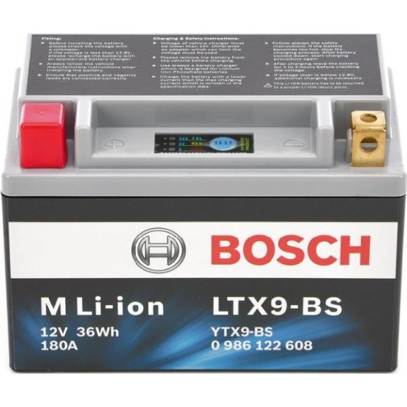 Moto Li-Ion Bosch 12V/3Ah/180A
