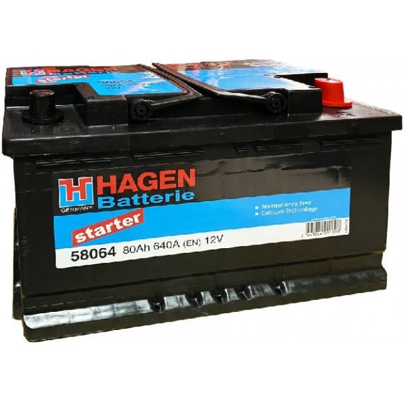 HAGEN 12V/80Ah/640A