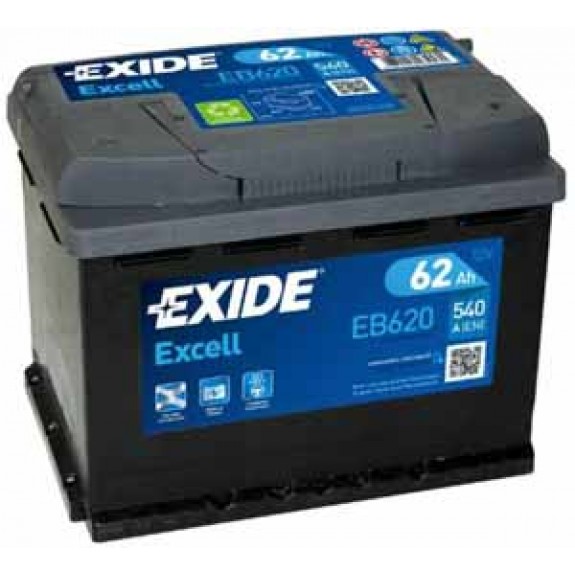 Exide Excell 12V/62Ah/540A