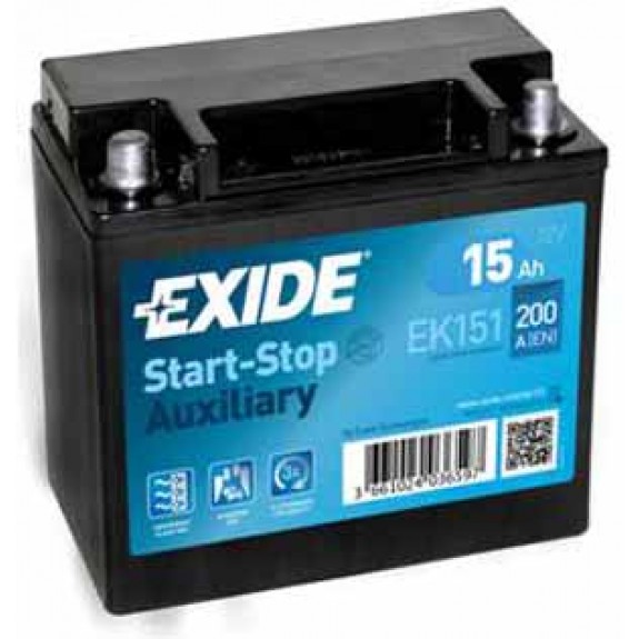 Exide Backup 12V/15Ah/200A