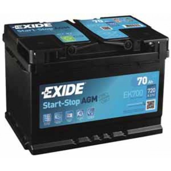 Exide Start-Stop AGM 12V/70Ah/760A