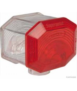 Lichtscheibe rot/weiss