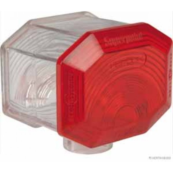 Lichtscheibe rot/weiss